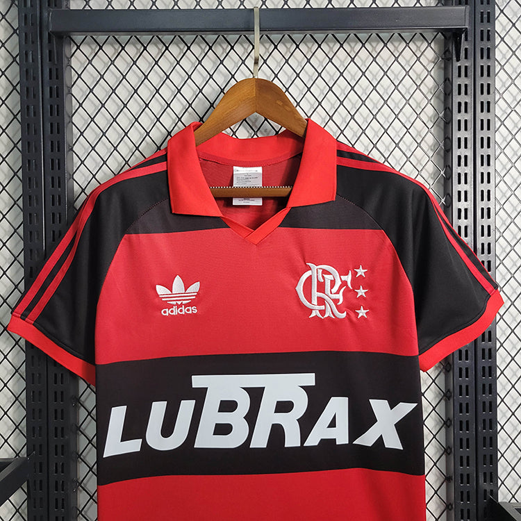 Camisola Flamengo Retrô 1987 Vermelha e Preta