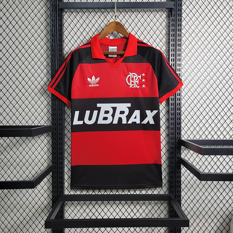 Camisola Flamengo Retrô 1987 Vermelha e Preta