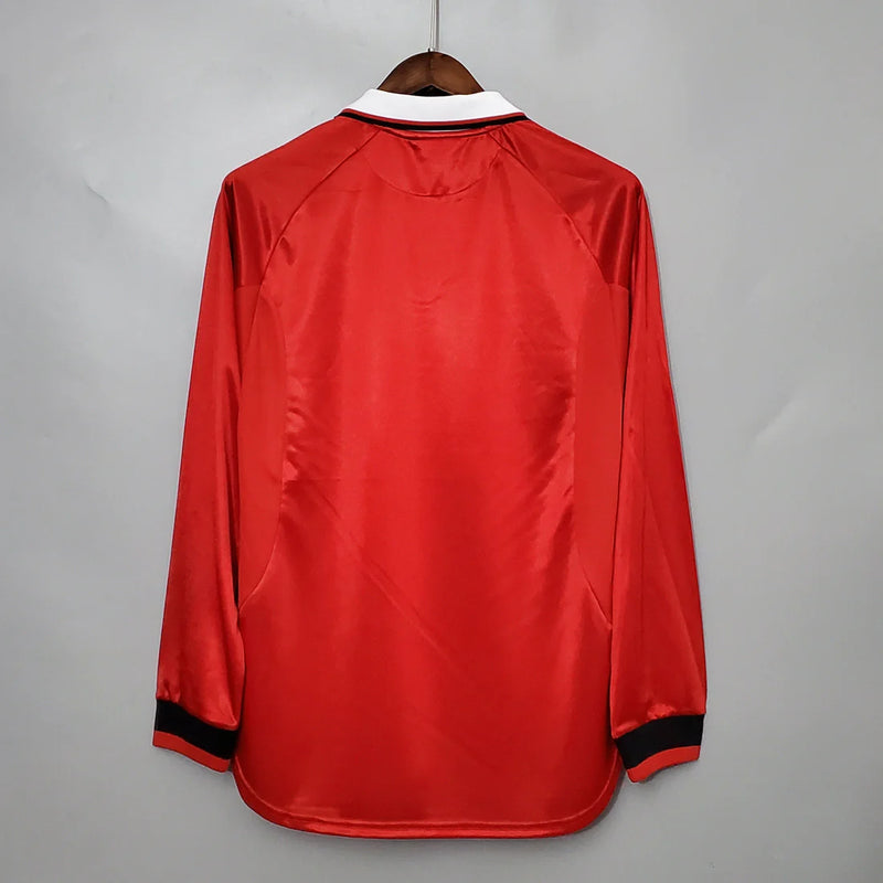 Camisola Manga Longa Manchester United 1999 - Vermelho