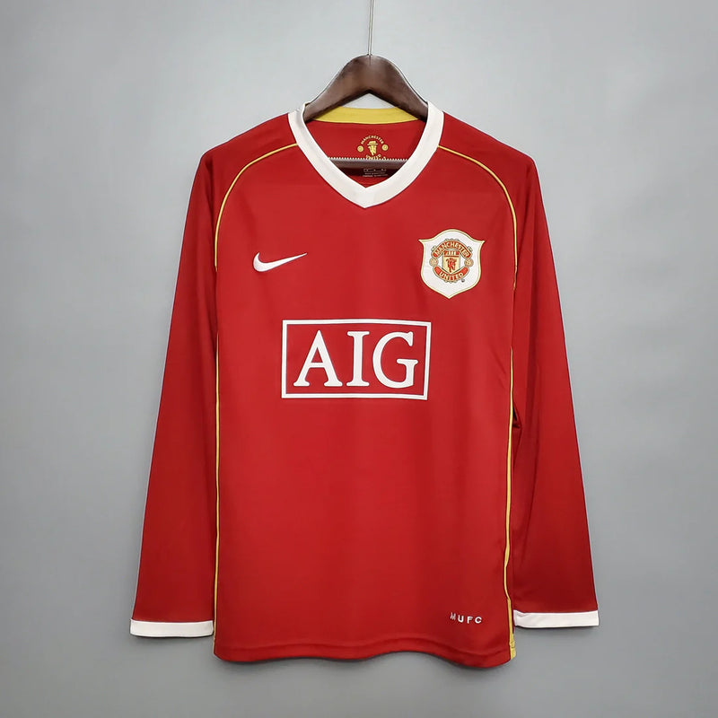 Camisola Manga Longa Manchester United 06/07 - Vermelho