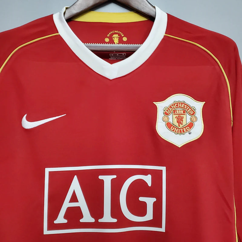 Camisola Manga Longa Manchester United 06/07 - Vermelho