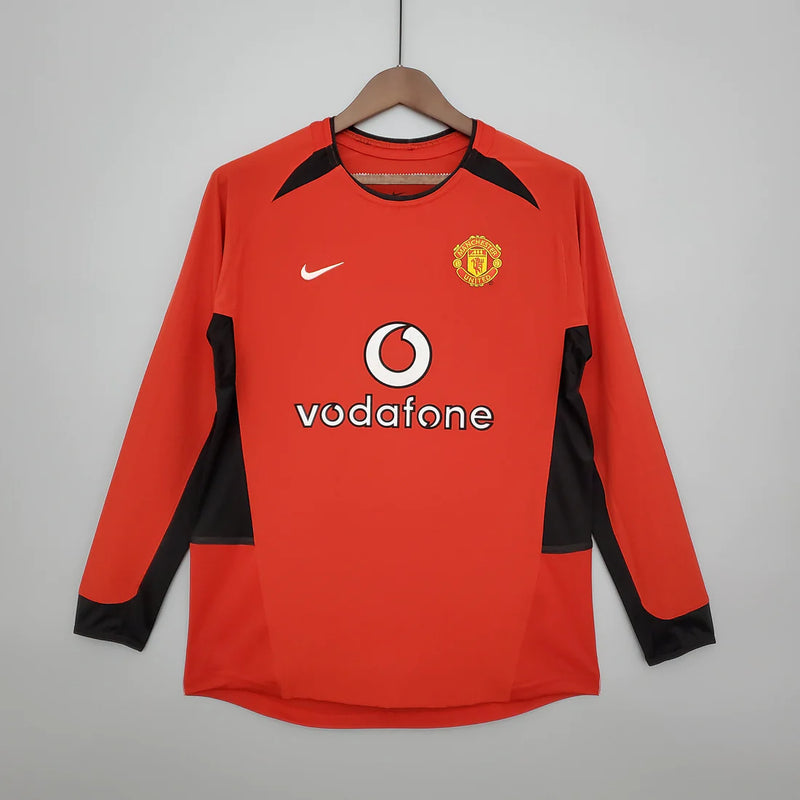 Camisola Manga Longa Manchester United 03/04 - Vermelho