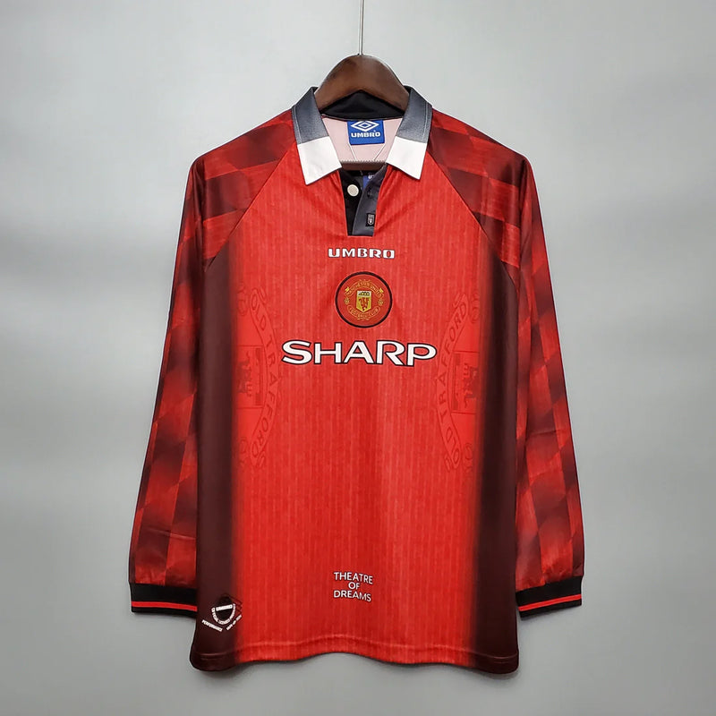 Camisola Manga Longa Manchester United 1996 - Vermelho