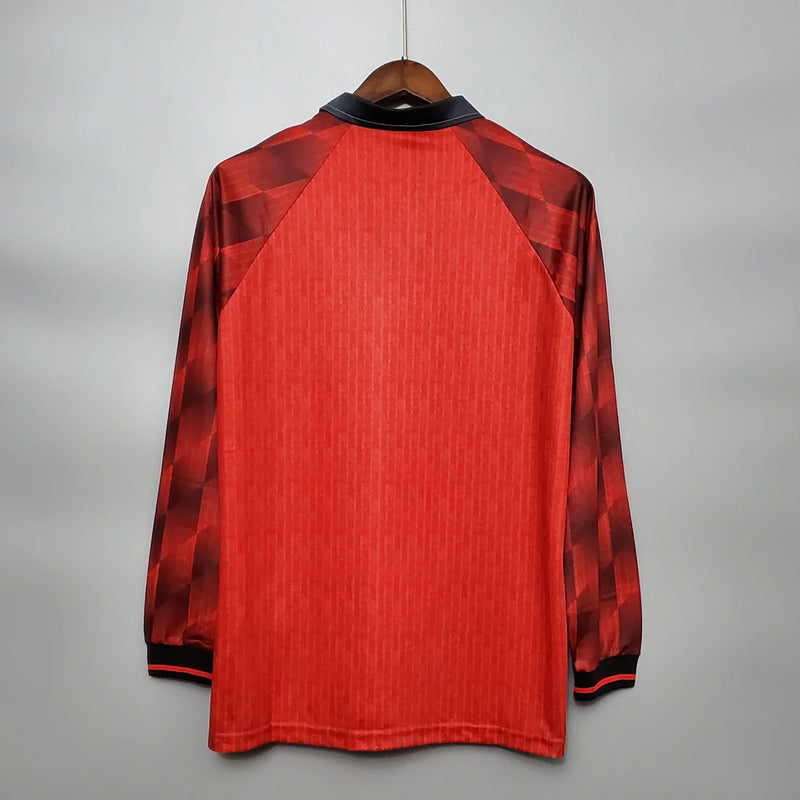 Camisola Manga Longa Manchester United 1996 - Vermelho