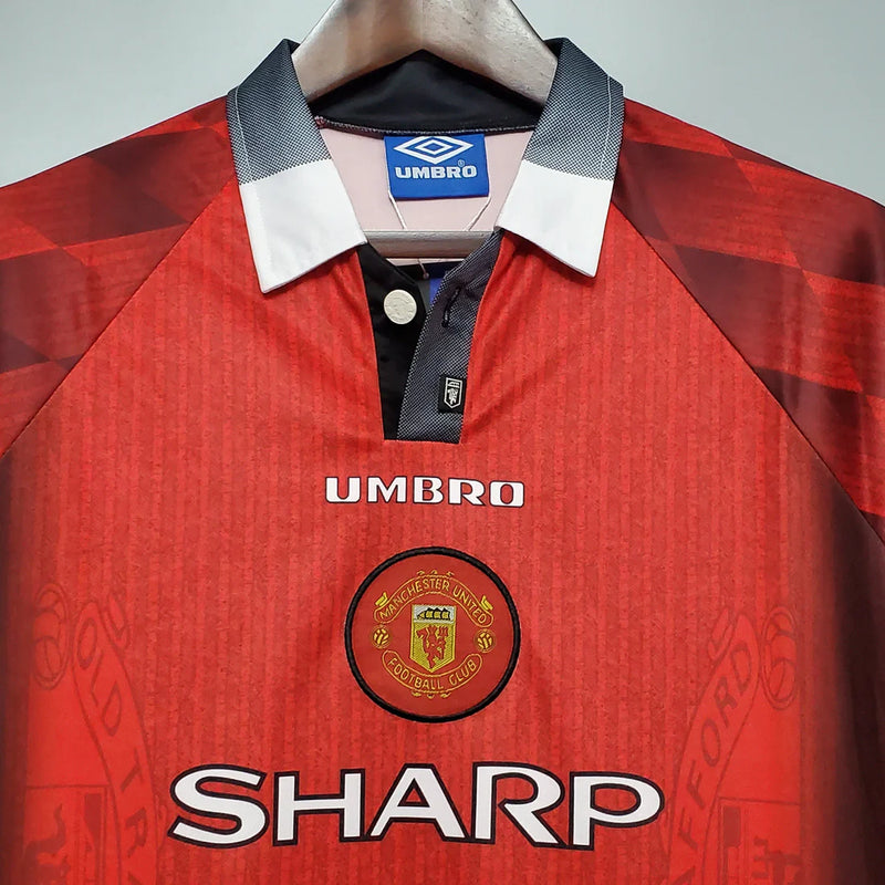 Camisola Manga Longa Manchester United 1996 - Vermelho