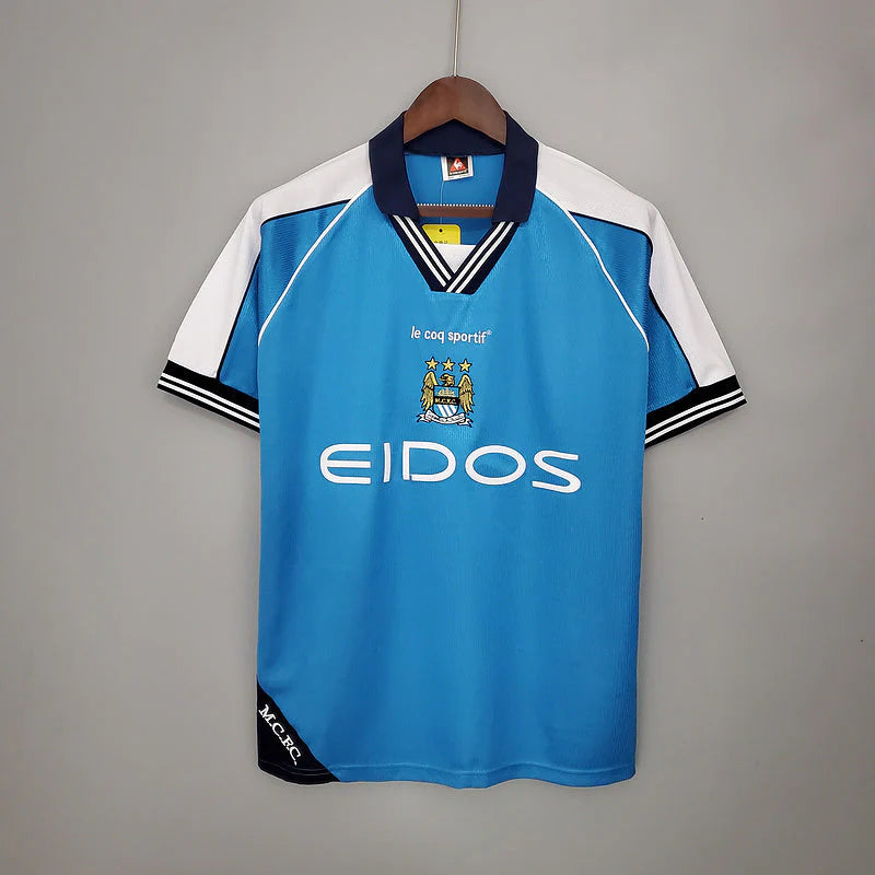 Camisola Manchester City Retrô 1999/2000 Azul