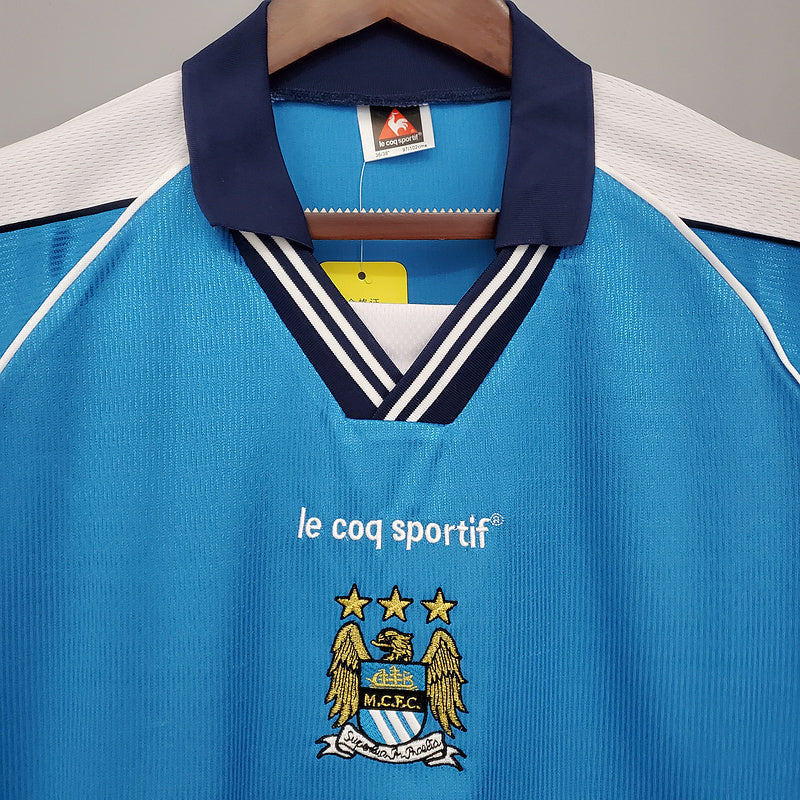 Camisola Manchester City Retrô 1999/2000 Azul