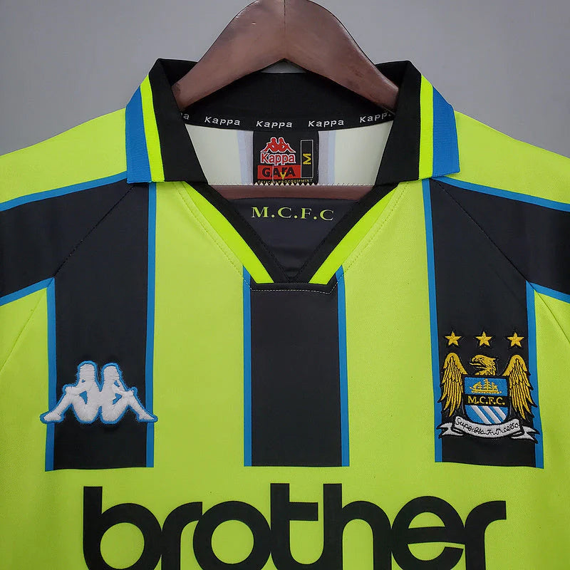 Camisola Manchester City Retrô 1998/1999 - Amarela e Preta