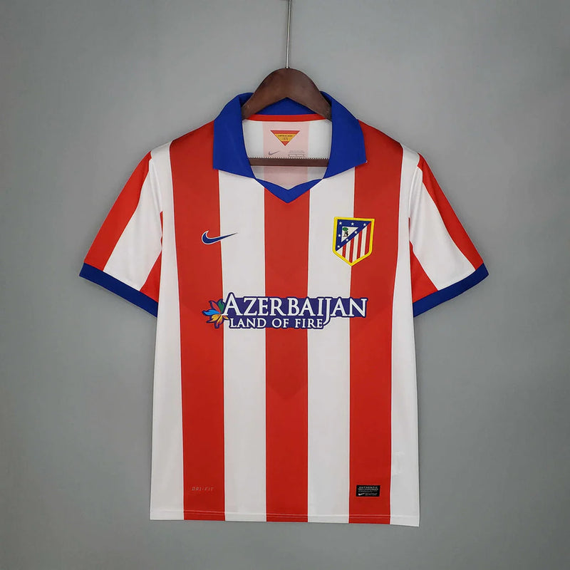 Camisola Atlético de Madrid Retrô 2014/2015 - Branca e Vermelha