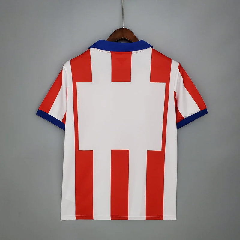 Camisola Atlético de Madrid Retrô 2014/2015 - Branca e Vermelha