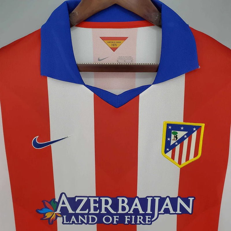 Camisola Atlético de Madrid Retrô 2014/2015 - Branca e Vermelha