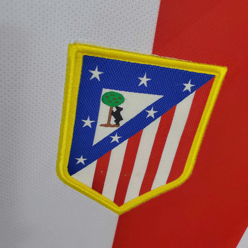 Camisola Atlético de Madrid Retrô 2014/2015 - Branca e Vermelha