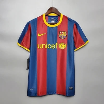 Camisola Barcelona Retrô 2010/2011 - Azul e Grená