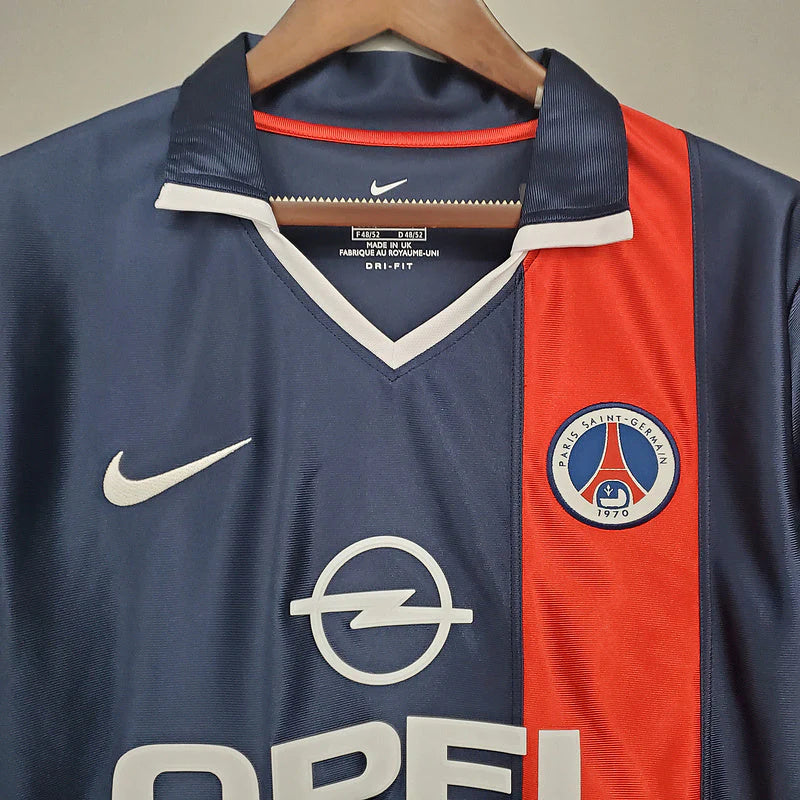 Camisola PSG Retrô 2001/2002 - Azul e Vermelha