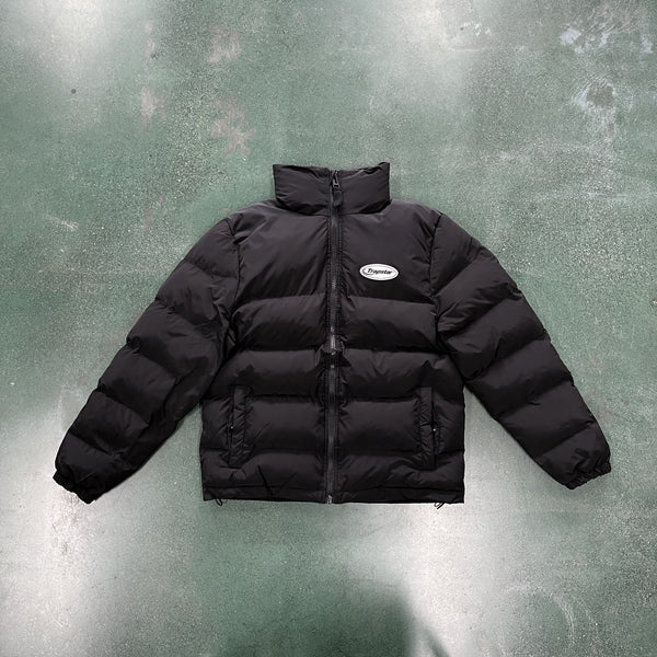 Trapstar Hyperdrive Puffer TRIPLE BLACK Detachable Hood