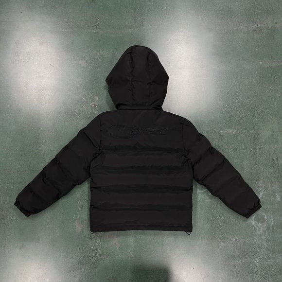 Trapstar Hyperdrive Puffer TRIPLE BLACK Detachable Hood