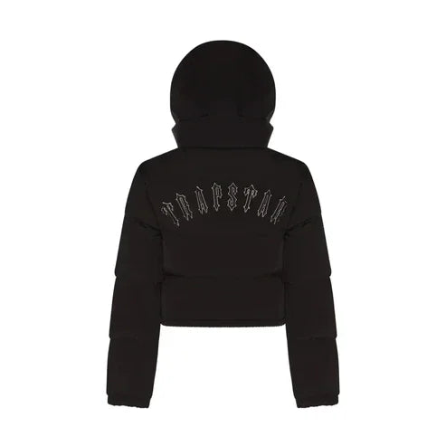 Trapstar Irongate Jacket Detachable Hood Black WOMAN