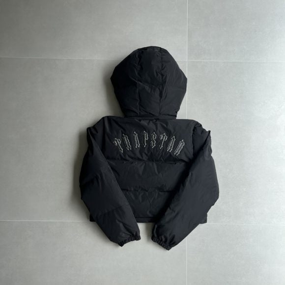 Trapstar Irongate Jacket Detachable Hood Black WOMAN